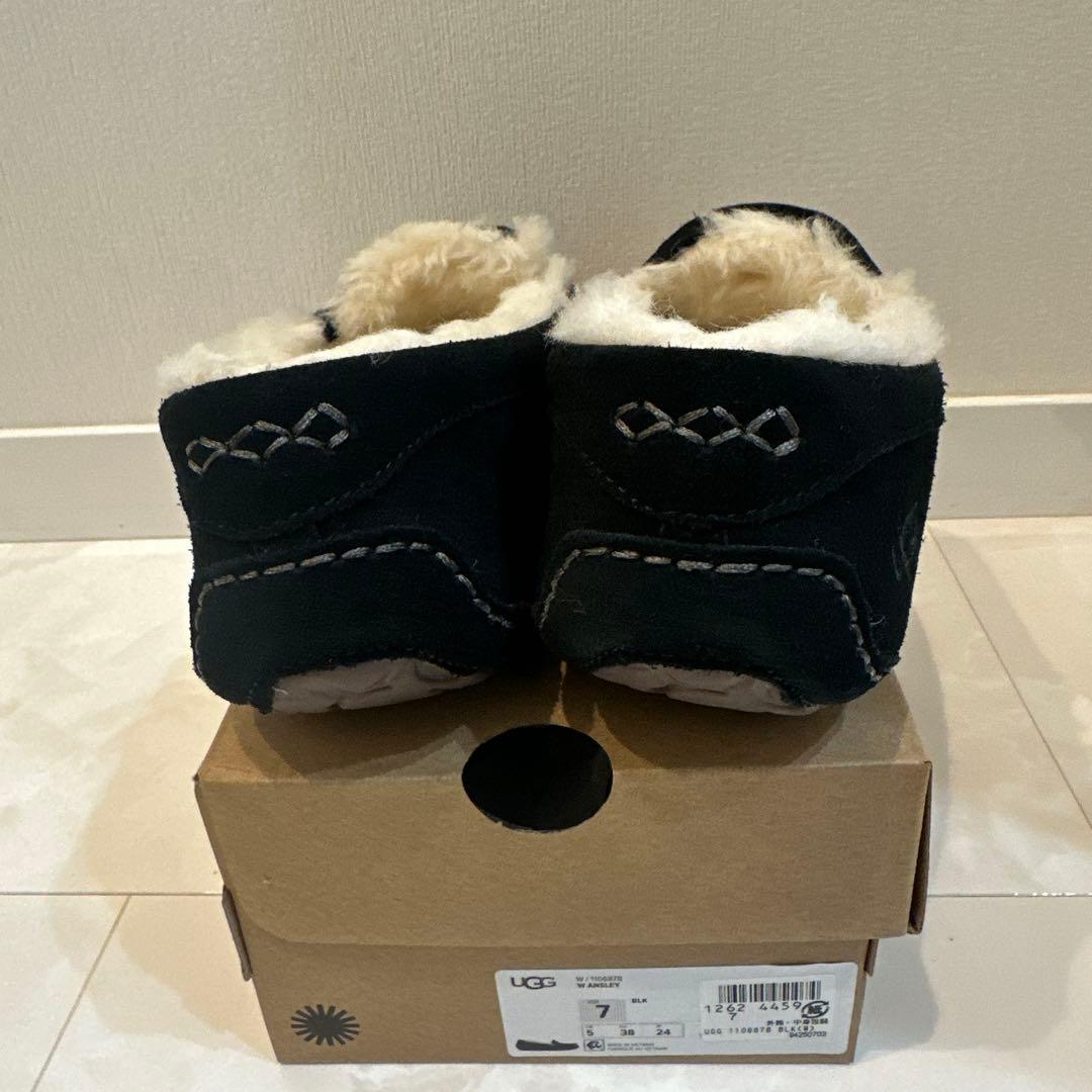 UGG ブラック モカシン 黒　24cm