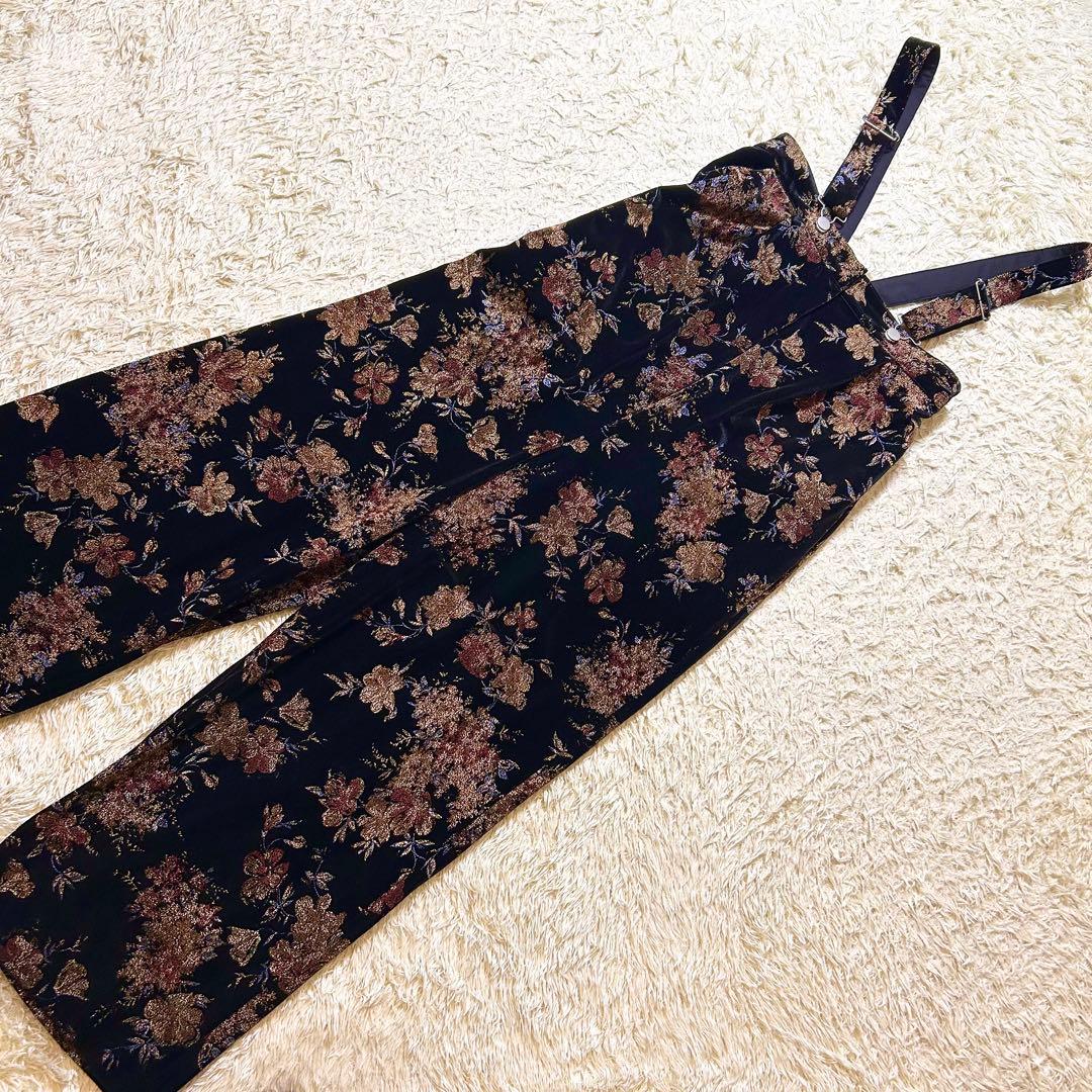 アメリ/FLOWER PRINT VELOUR PANTS