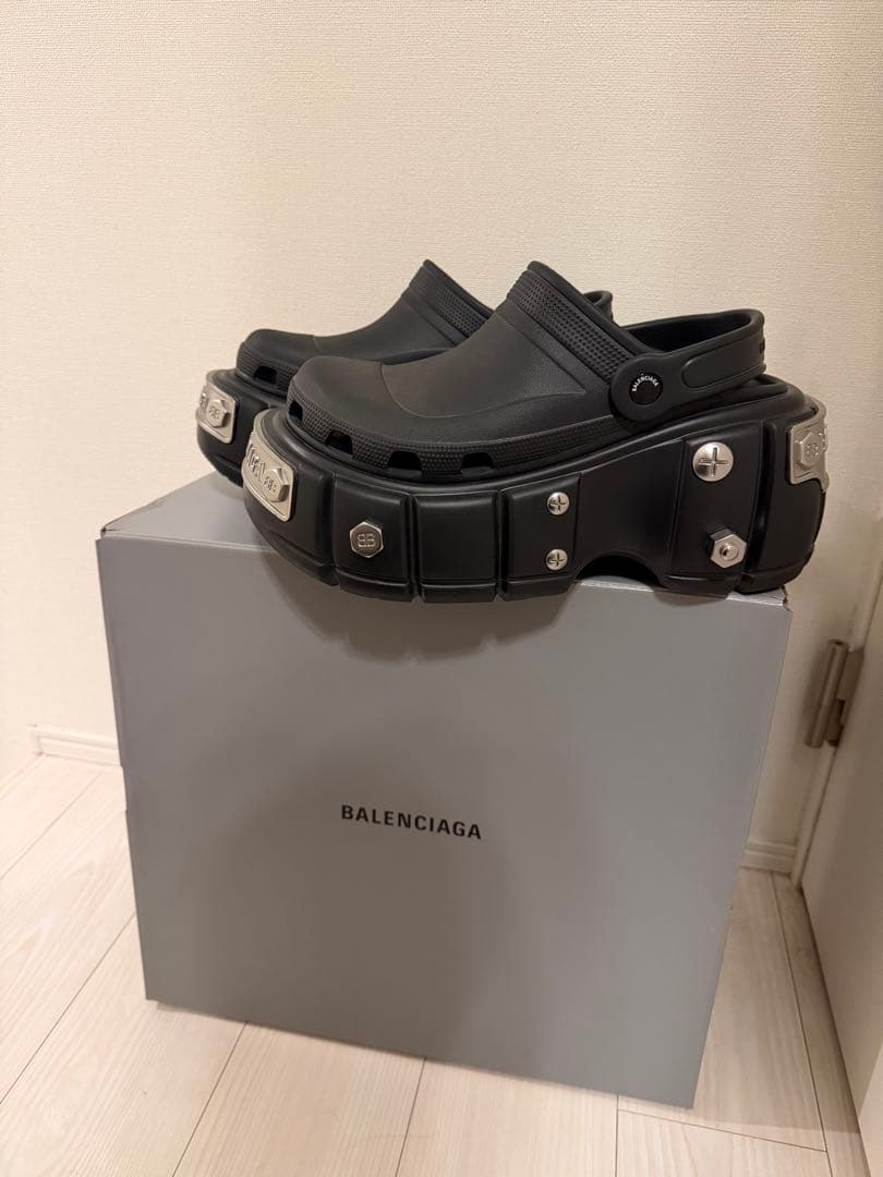 正規品 BALENCIAGA バレンシアガ クロックス ブラック サイズ42