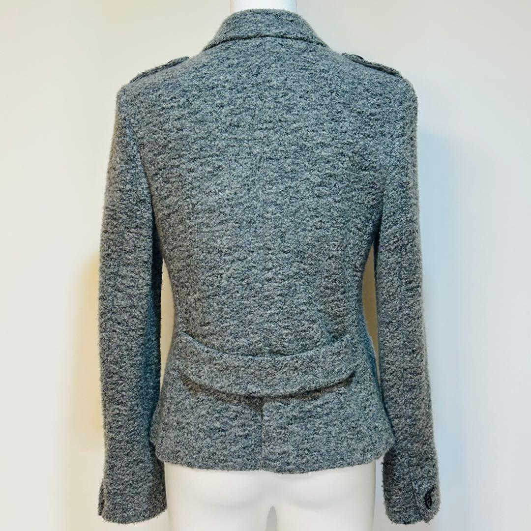 ✨新品✨バーバリーロンドン ウール混ジャケット 起毛ツイード調 2ボタン38
