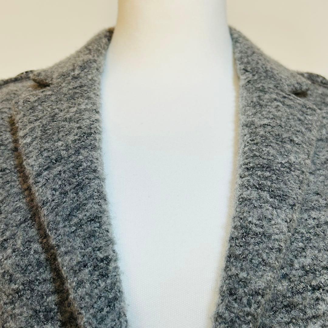 ✨新品✨バーバリーロンドン ウール混ジャケット 起毛ツイード調 2ボタン38