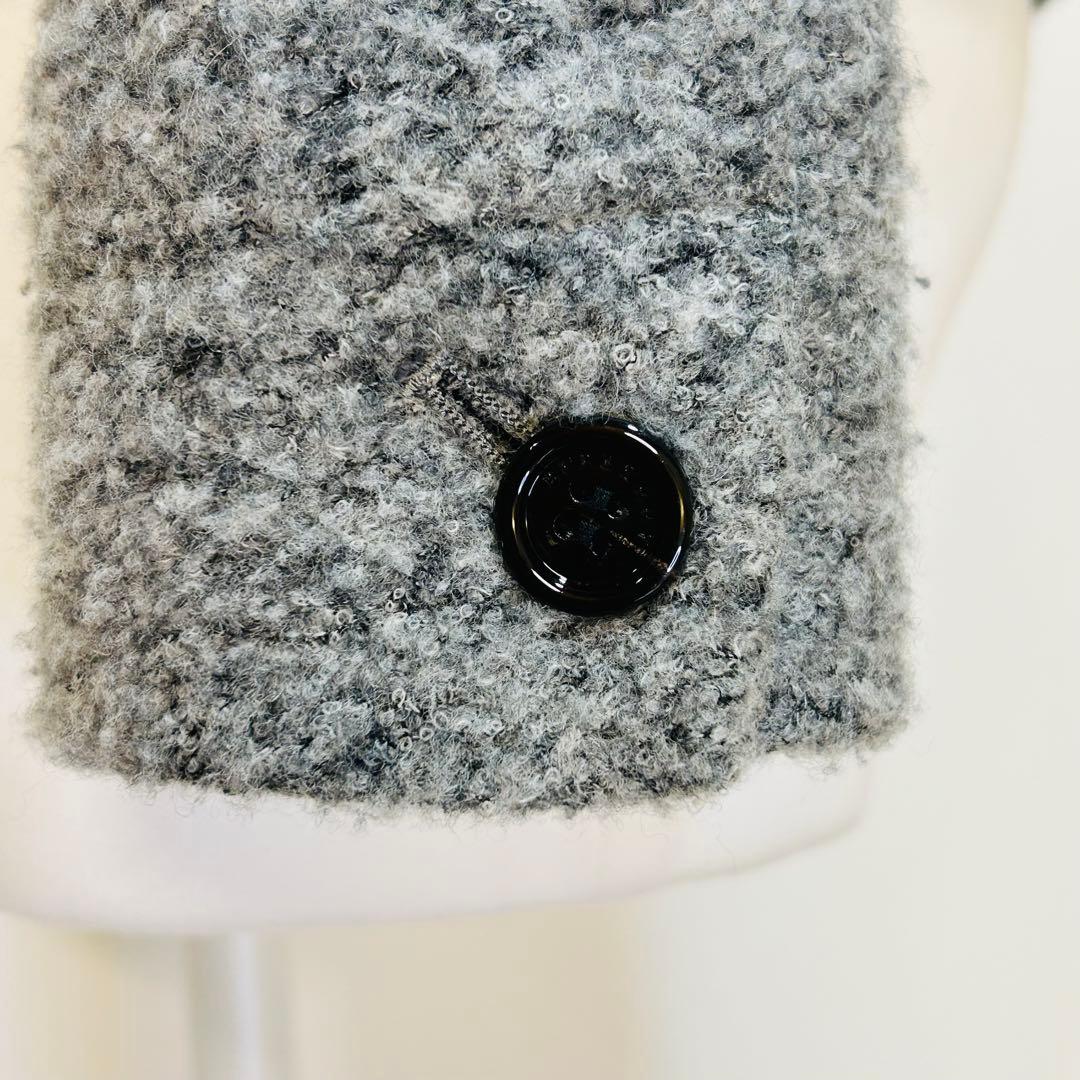 ✨新品✨バーバリーロンドン ウール混ジャケット 起毛ツイード調 2ボタン38