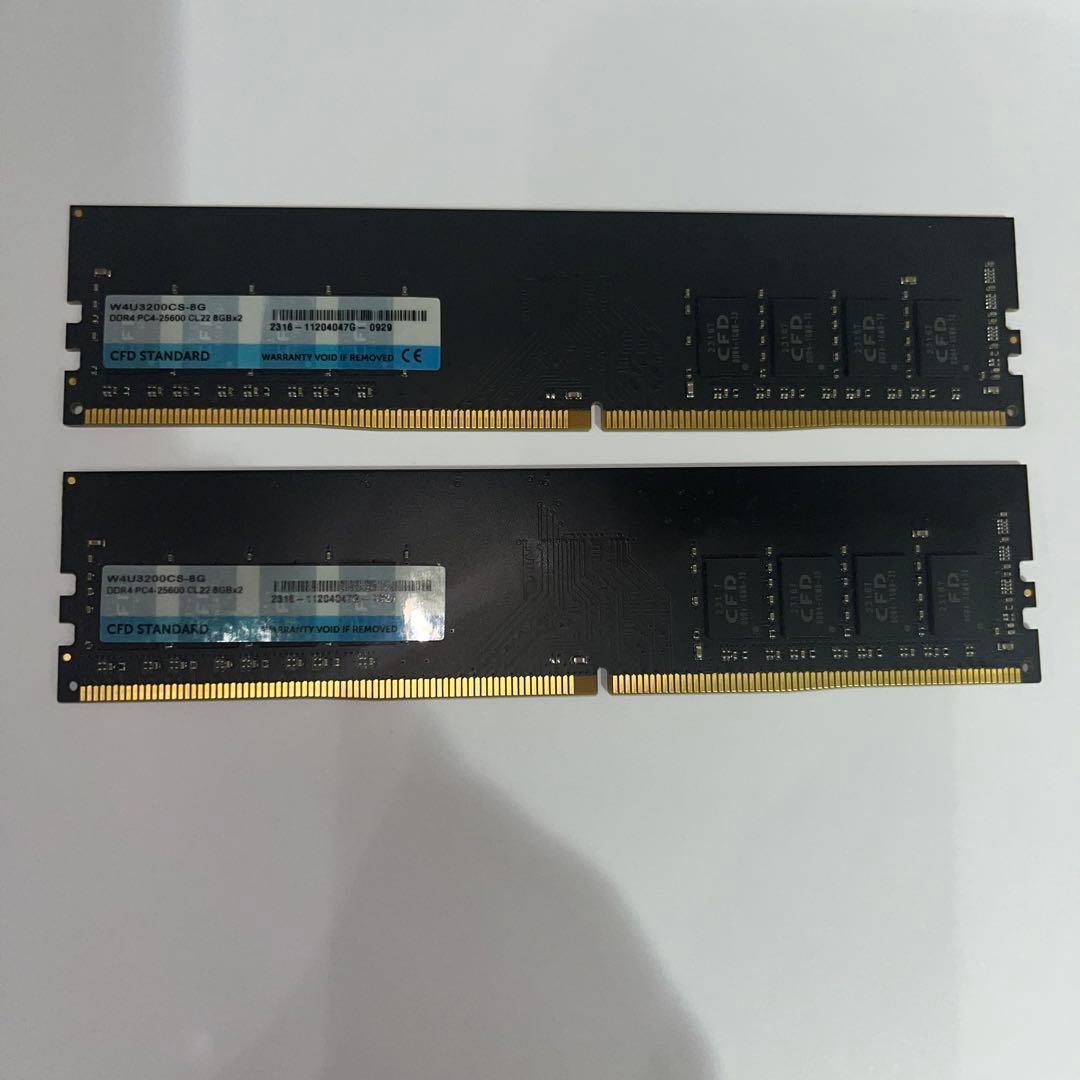 中古 DDR4 3200MHz 8GB✖️2