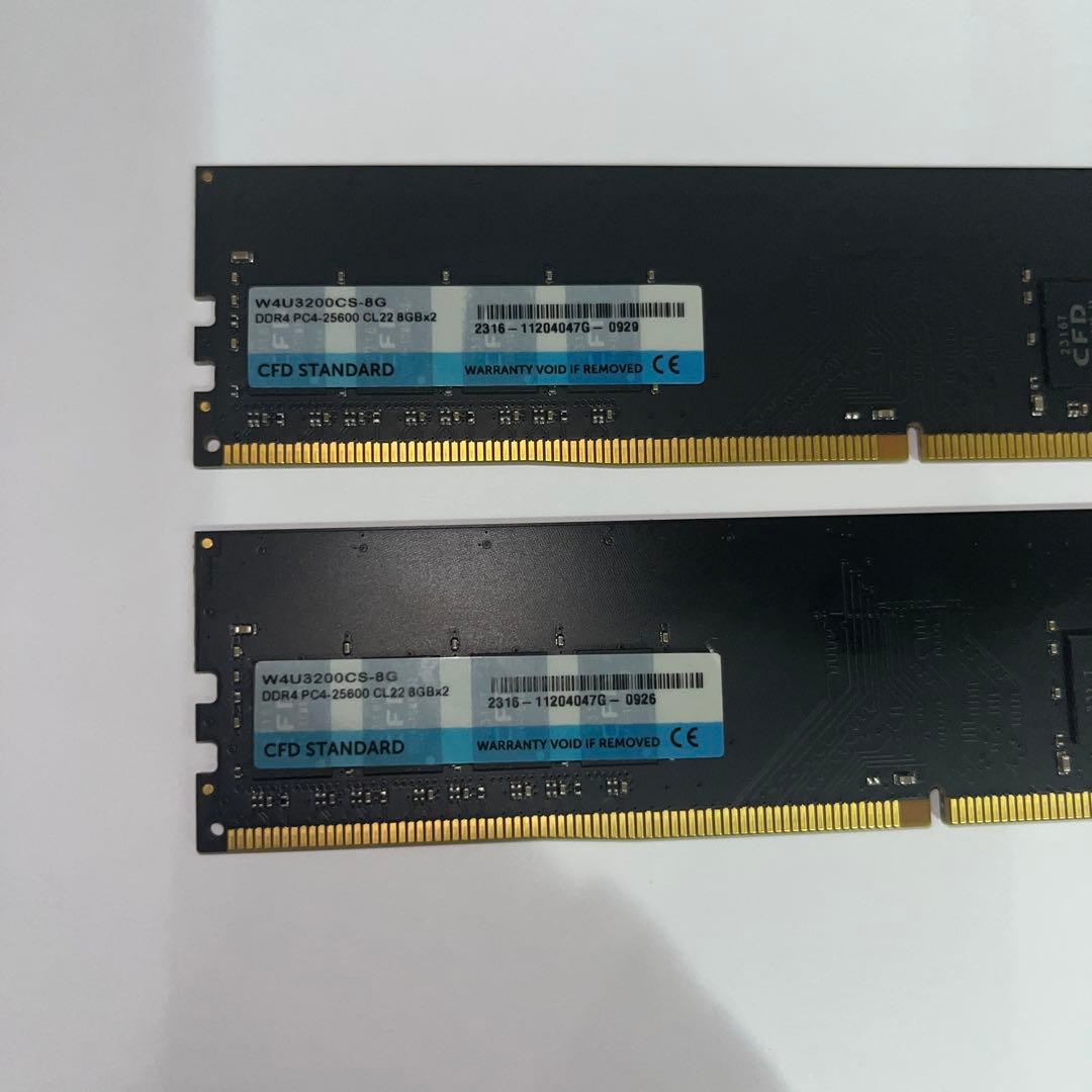 中古 DDR4 3200MHz 8GB✖️2