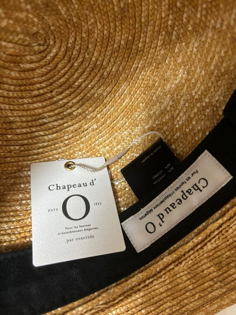 【新品未使用】 Chapeau d' O 麦わら帽子 シャポードオー