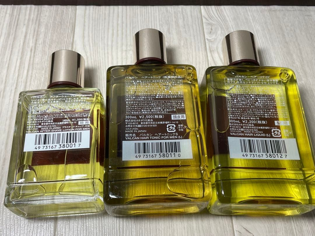 未使用品Kanebo VALCAN HAIR TONICメンズL 300ml3本