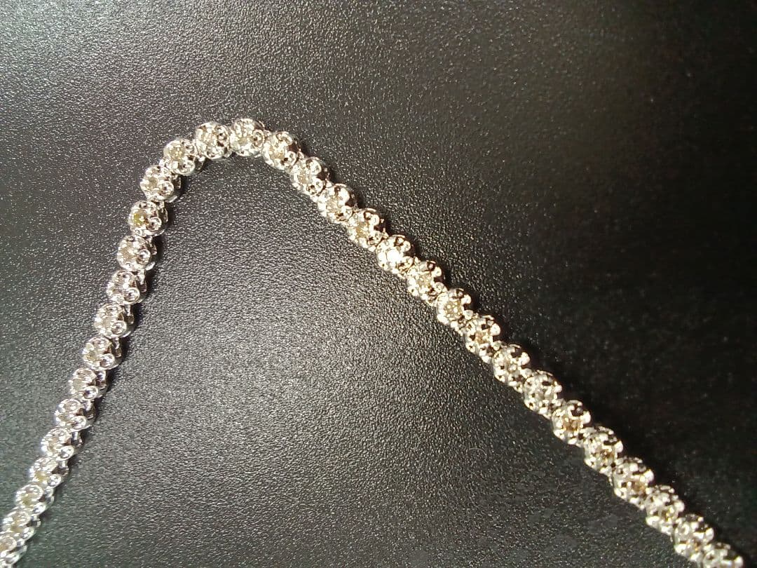 シルバー925 テニス チェーンネックレス 45cm