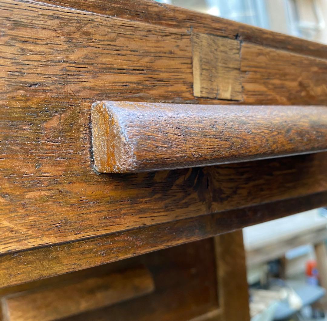 vincent 木製デスク 昭和レトロ 古道具 両袖机