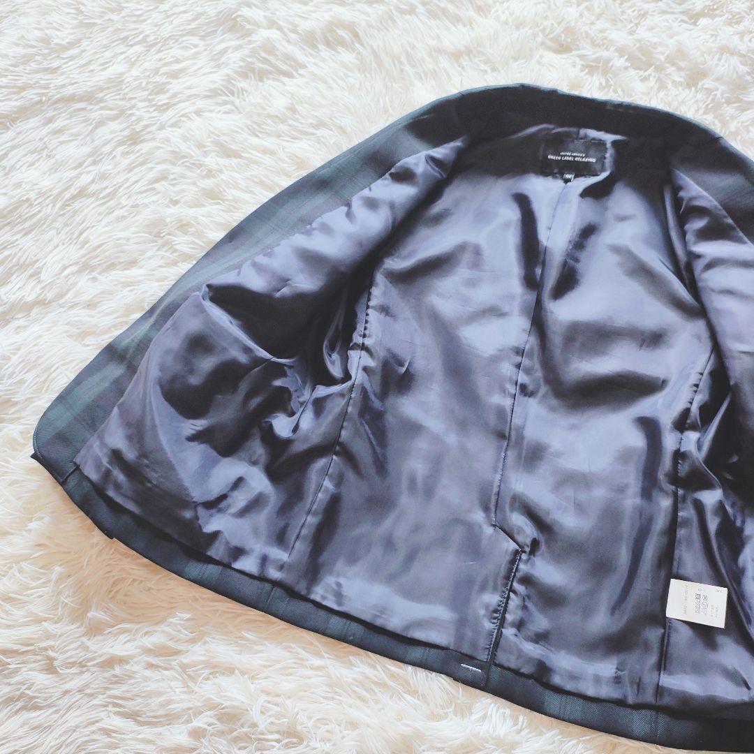 グリーンレーベルリラクシング 120 フォーマルスーツ ブラックウォッチ 5点