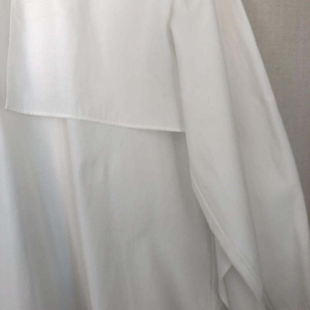 美品！LOHEN ケープブラウス　ホワイト 長袖 シャツ　ローヘン