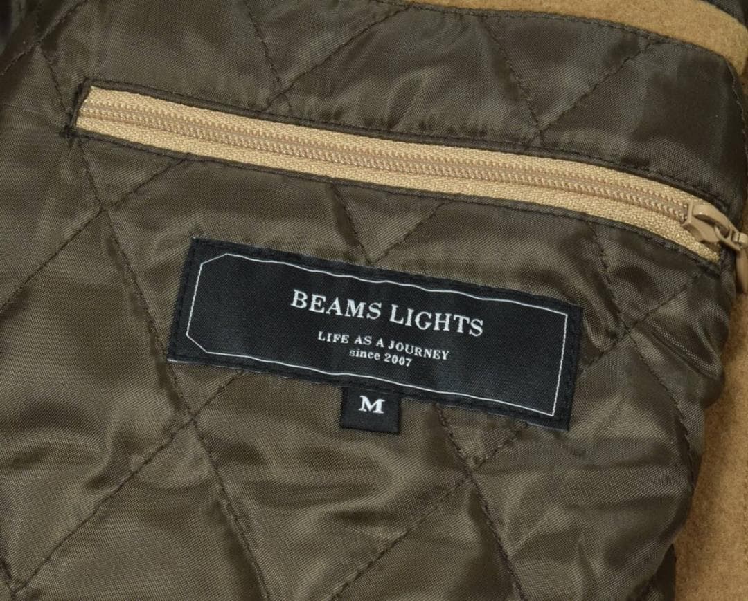 未使用3.9万 BEAMS LIGHTS モッサ ロング ダッフルコート M