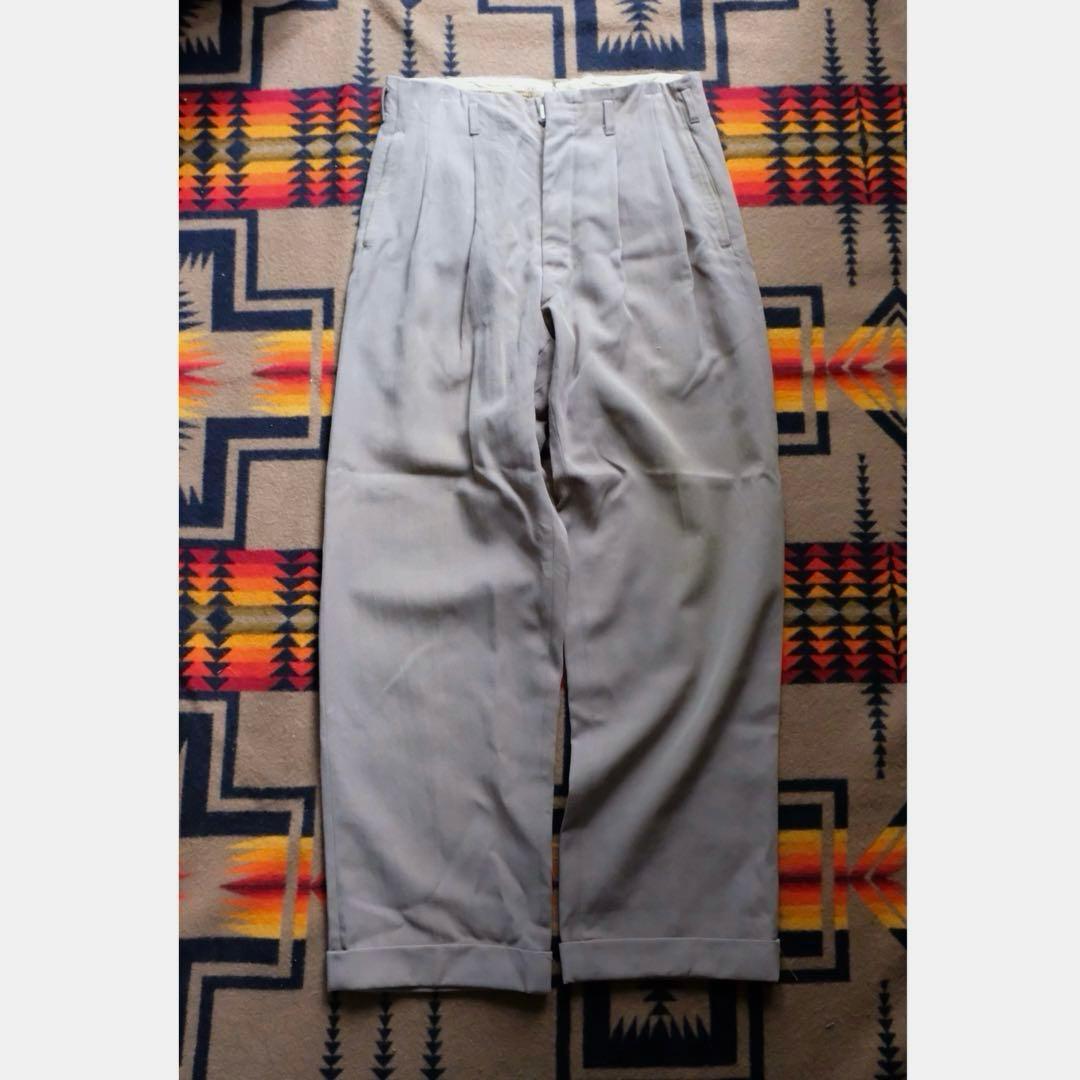 50s vintage ウールギャバジンスラックス