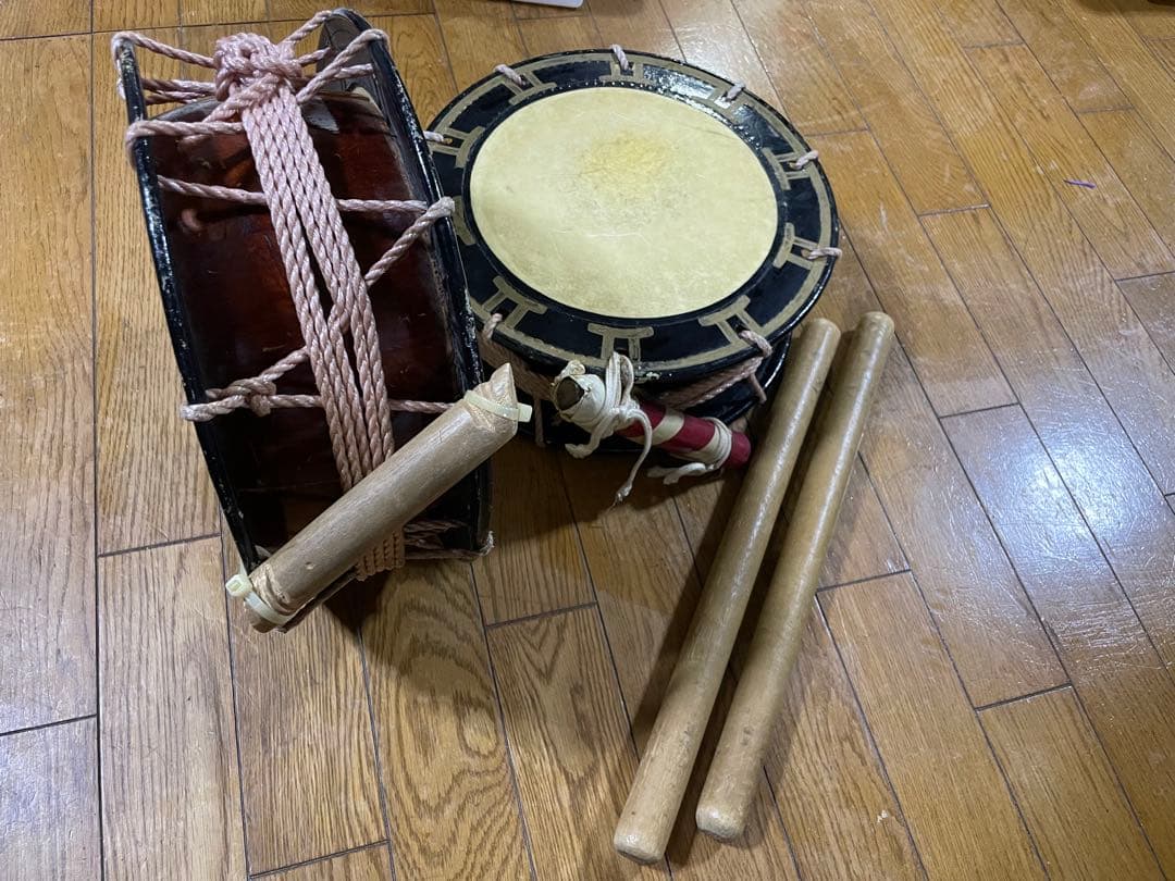 【1セット❗️】エイサー締太鼓 直径30.0cm バチ付き（2個まとめても可）