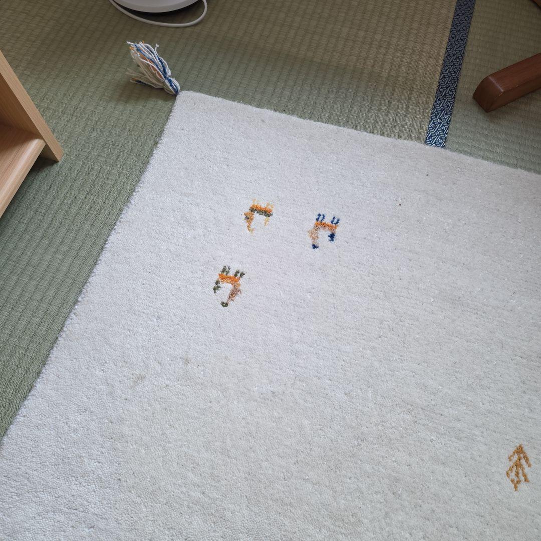 m*n様 グラムスタイル ギャッベ ラグ 絨毯 2畳 190x190cm アイボ