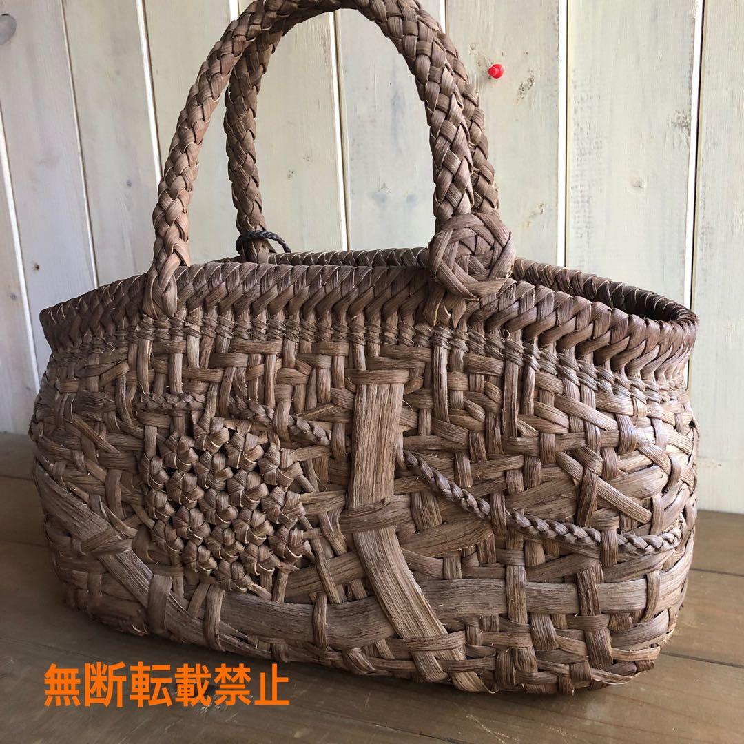 国産山葡萄カゴバック(手作り)