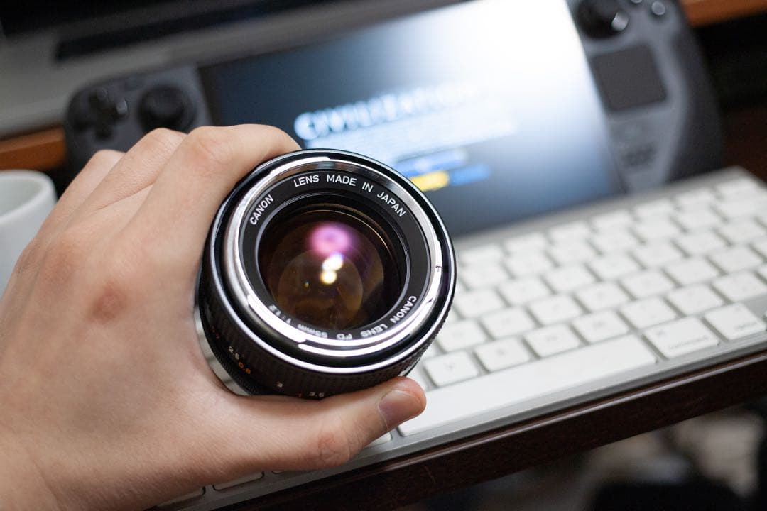 Canon FD 55mm f/1.2 シルバーノーズ レンズ