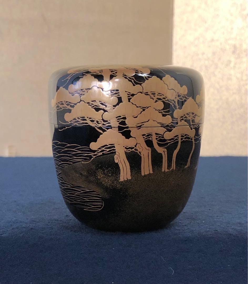 割引❗️《R》茶道具 棗 道場宗廣作 木製漆器 共箱　260109き2