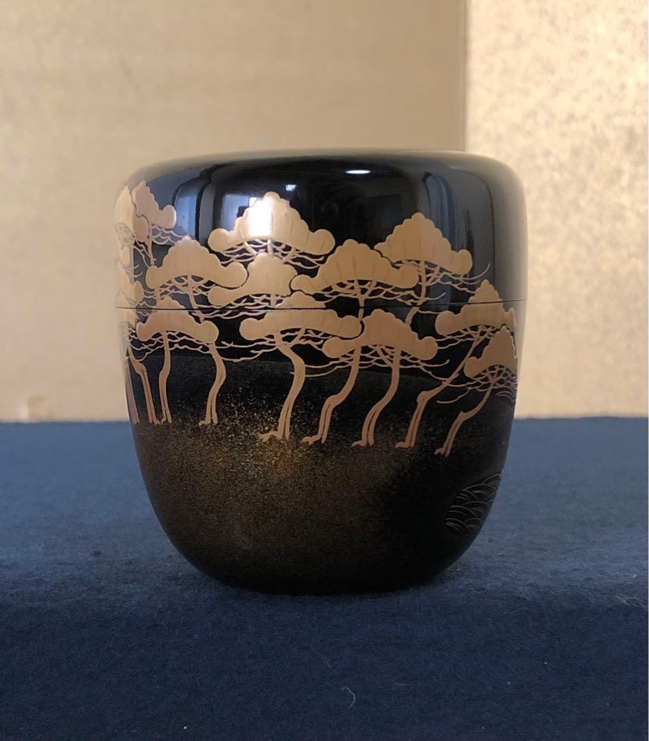 割引❗️《R》茶道具 棗 道場宗廣作 木製漆器 共箱　260109き2