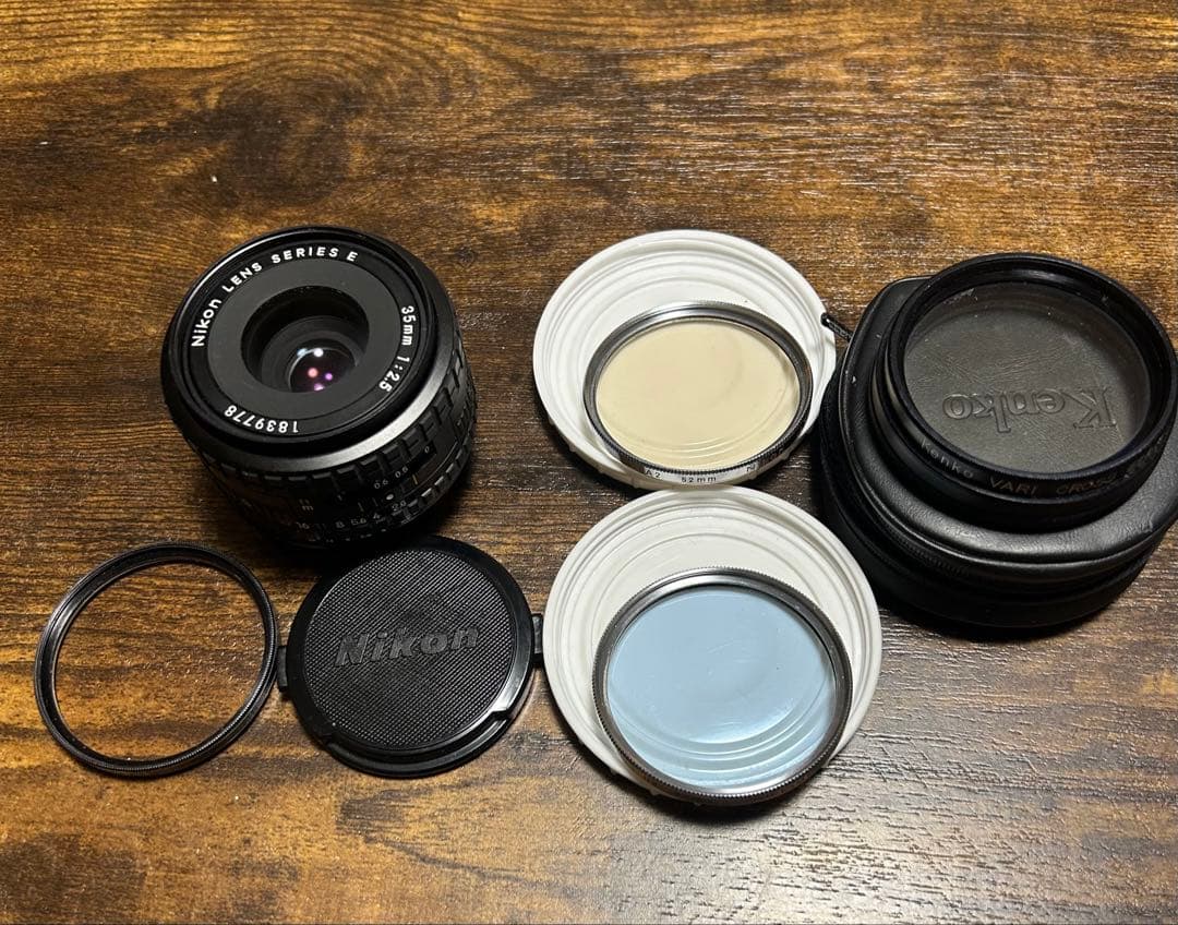 Nikon Series E 35mm F2.5 単焦点レンズ　他フィルター3点