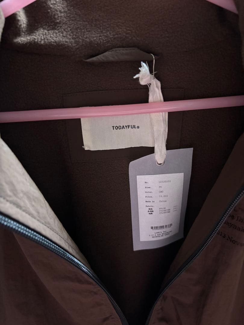 TODAYFUL /トゥデイフル Useful Zip Blouzon