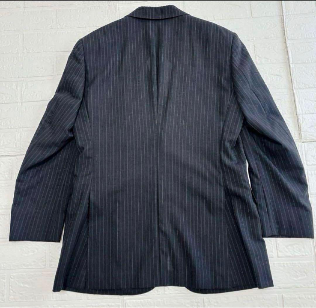 BURBERRY LONDON ストライプ 背抜き 裏地ロゴ 薄手