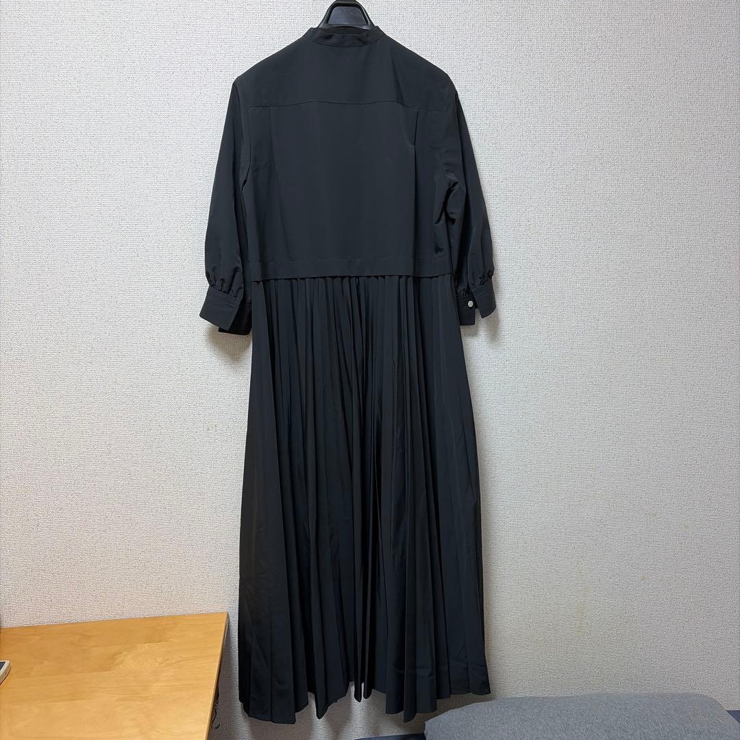 おススメ‼️Ballsey スパンブロード バックプリーツシャツワンピース　グレー