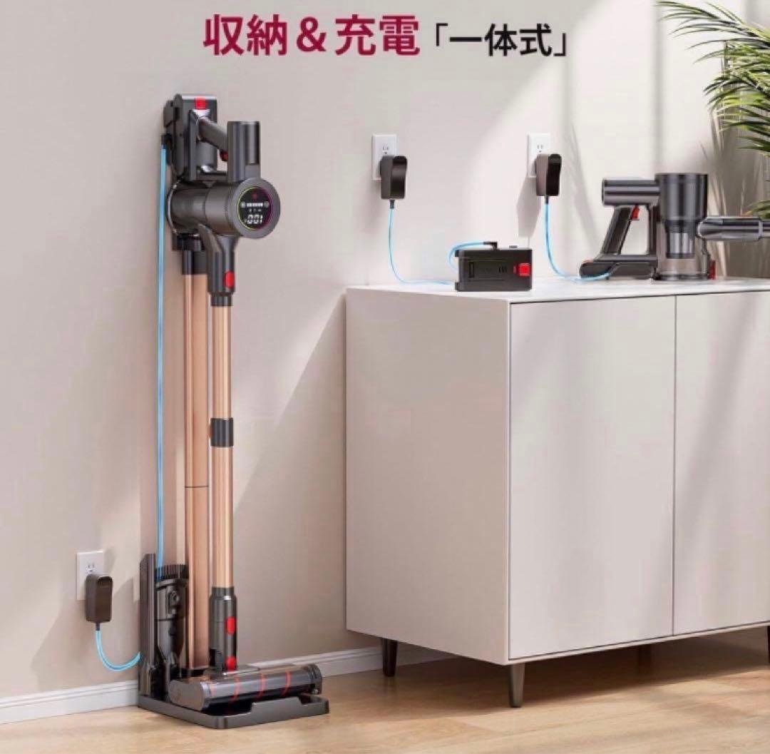 コードレス掃除機 軽量 サイクロン式 スティッククリーナー 2WAY スタンド付