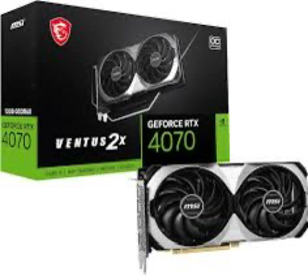グラフィックボード・グラボ・ビデオカード MSI GeForce RTX4070 VENTUS 2X 12G VD8471