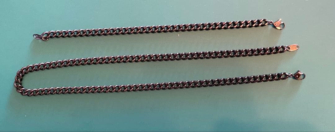 め*そ様 ファイティンチタンチェーンネックレス&ブレスレッド