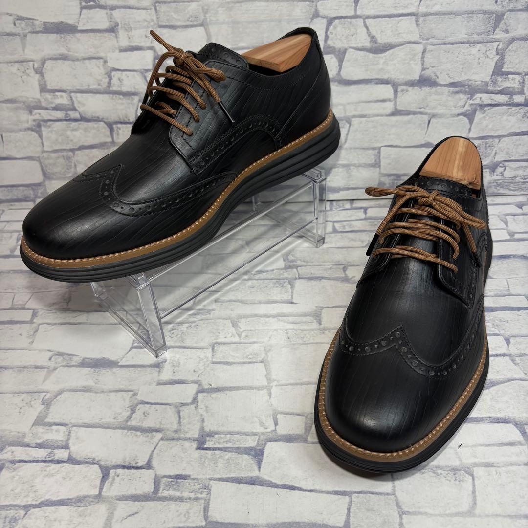 未使用級 コールハーン オリジナルグランド ウィングチップ オックスフォード 黒