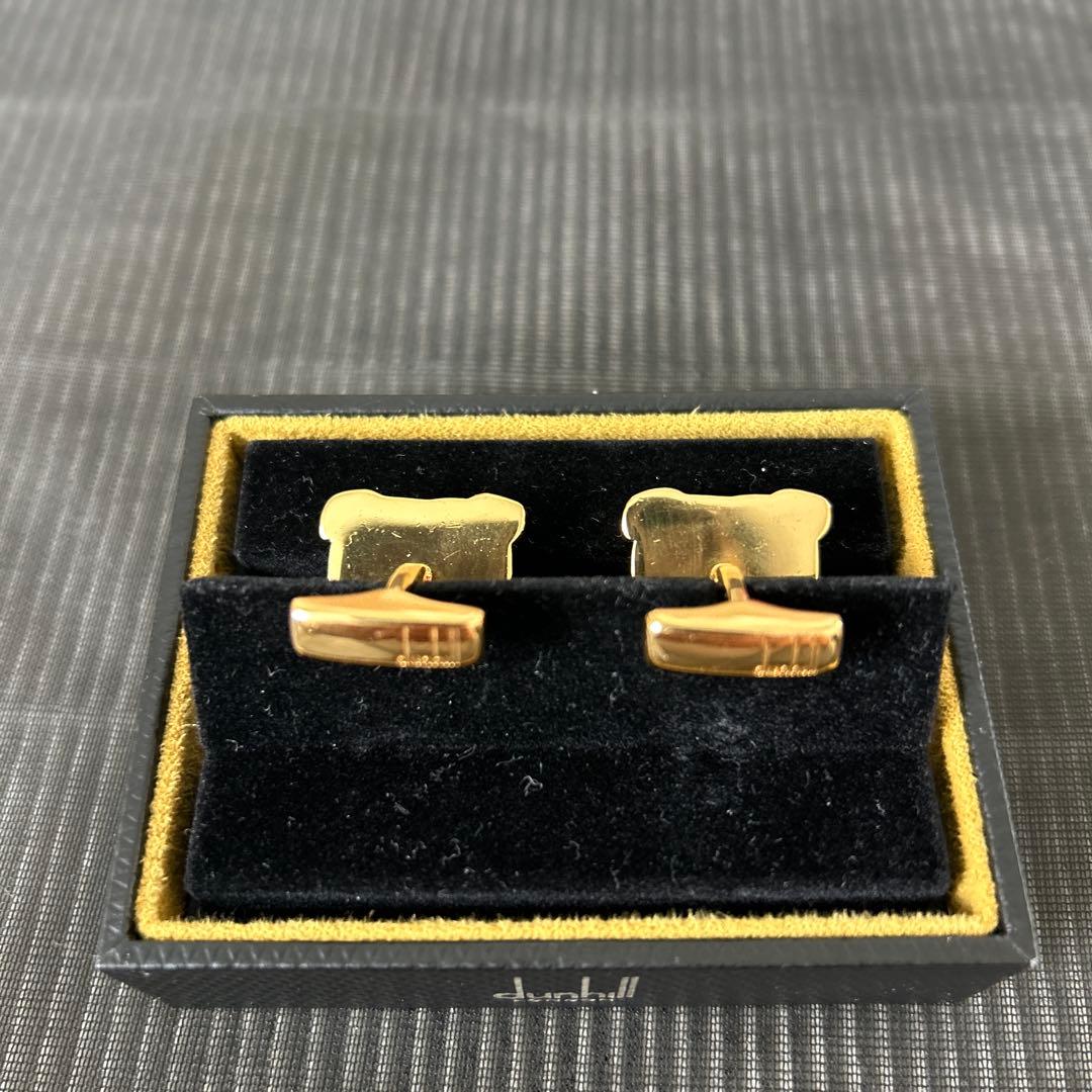 dunhill 犬の頭部デザイン カフリンクス