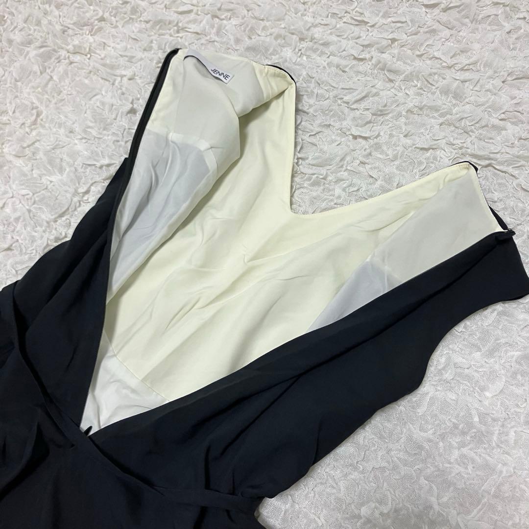 JENNE 2WAYレイヤードフレアワンピースS ブラック