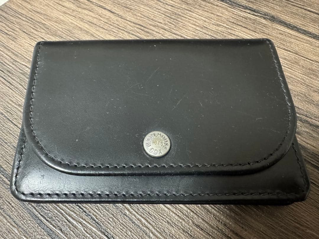 Whitehouse Cox ブライドルレザー 名刺入れ ブラック