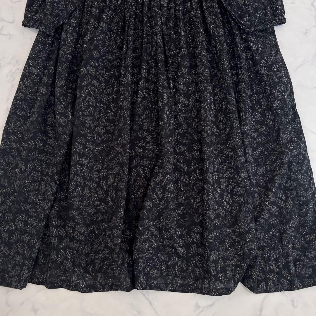 タグ付 BEARDSLEY ビアズリー リーフ プリント ワンピース