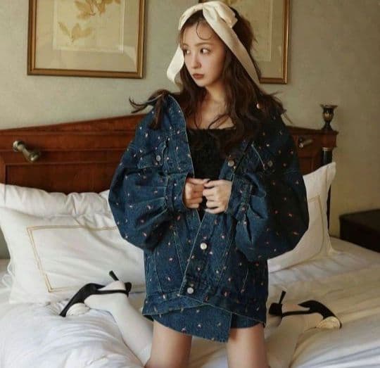 【即決済限定】rosyluce EMBROIDERY DENIM SET