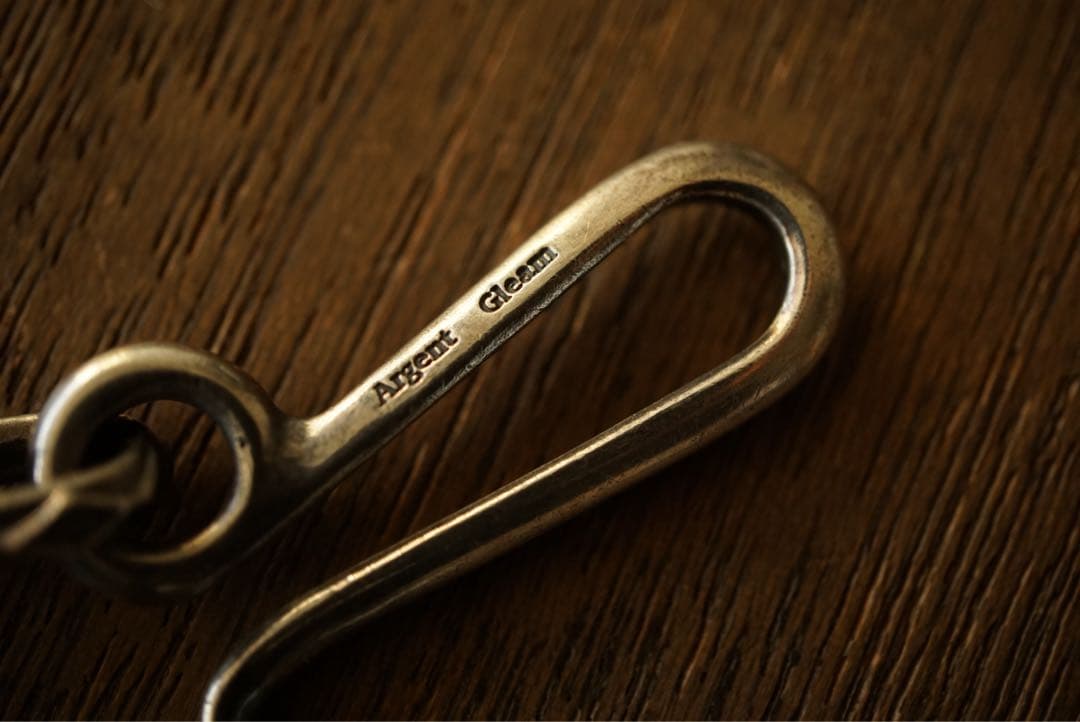 Argent Gleam シルバー 925 グリーンストーン ウォレットチェーン