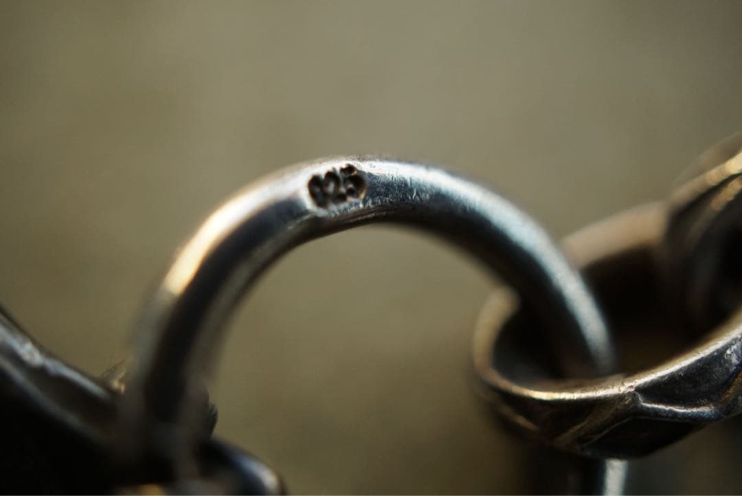 Argent Gleam シルバー 925 グリーンストーン ウォレットチェーン