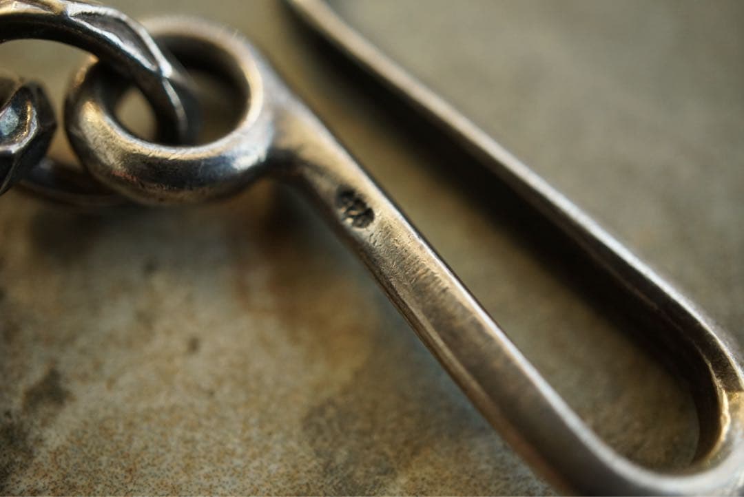 Argent Gleam シルバー 925 グリーンストーン ウォレットチェーン