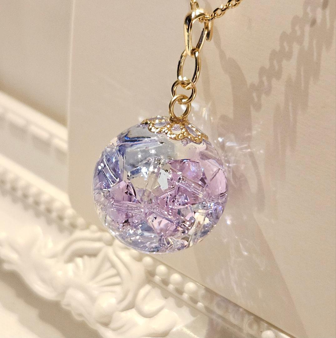 1675.スワロ入り♡ ドーム型レジンリング♡