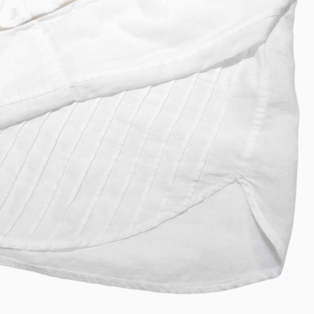 45R✨45rpm インドカディコットン 繊細なレース襟 ピンタック ブラウス