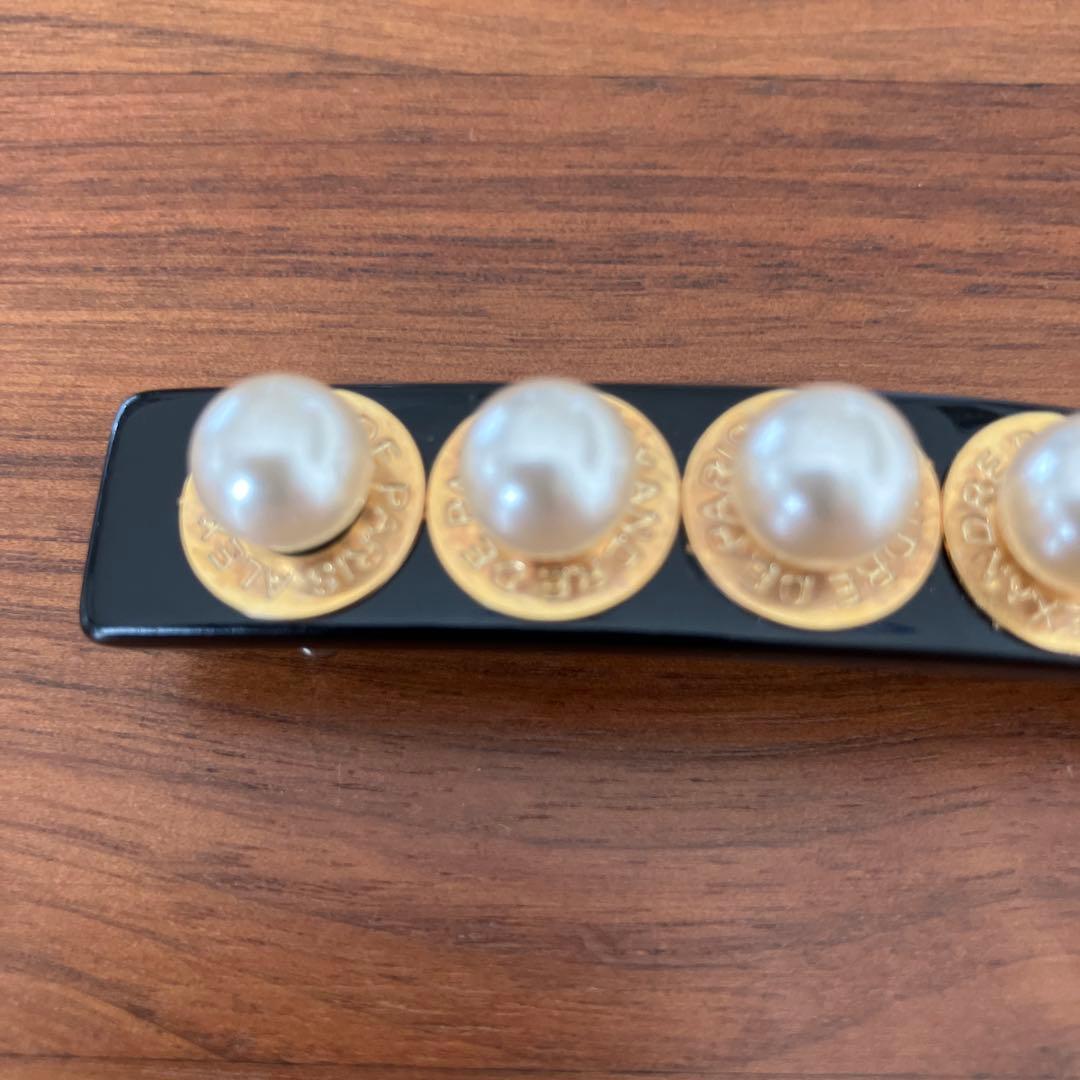 ALEXANDRE DE PARIS パールバレッタ　6センチ