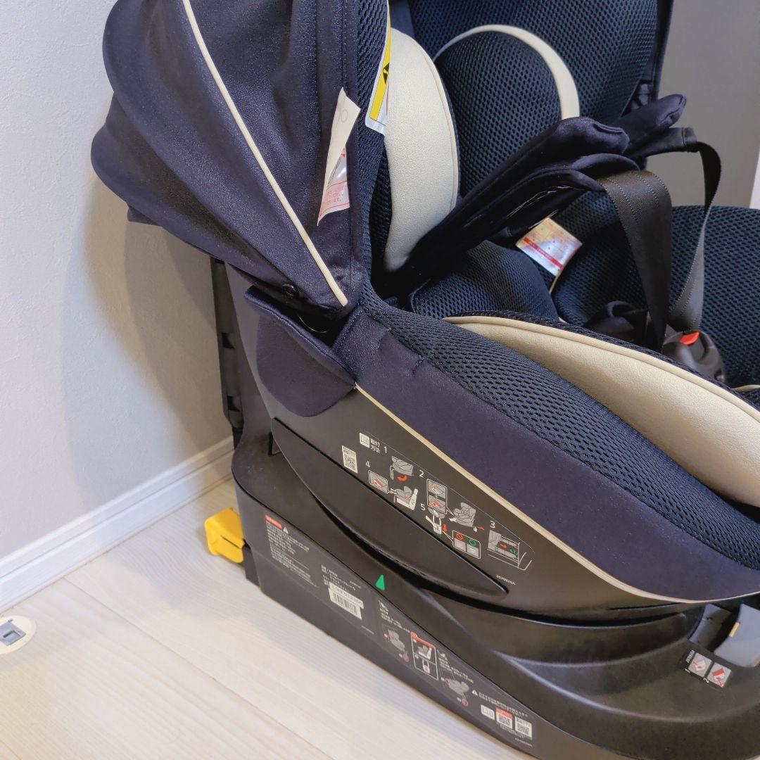 【極美品】エールべべ クルット5i グランスISOFIX最上位モデル ネイビー