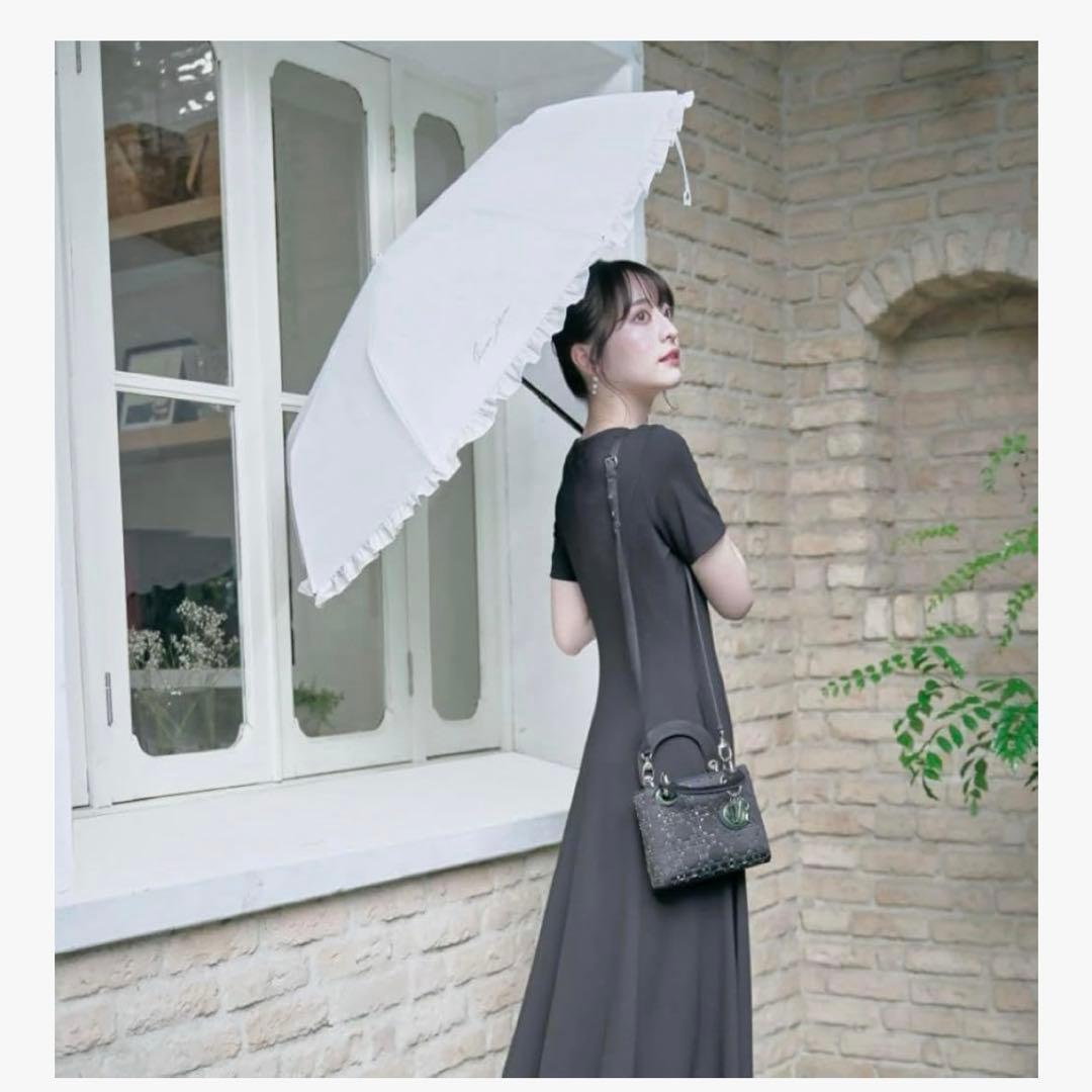 シロノサクラ 日傘 アイスグレー　3way傘 UVカット100% 完全遮光