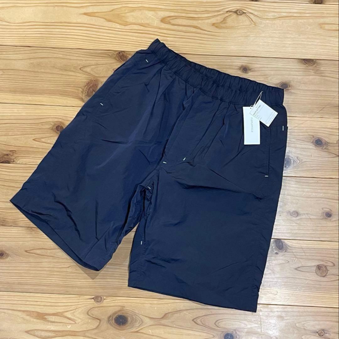 カール様 新品 32 M〜L相当 ナナミカnanamica ウインドショーツ 紺