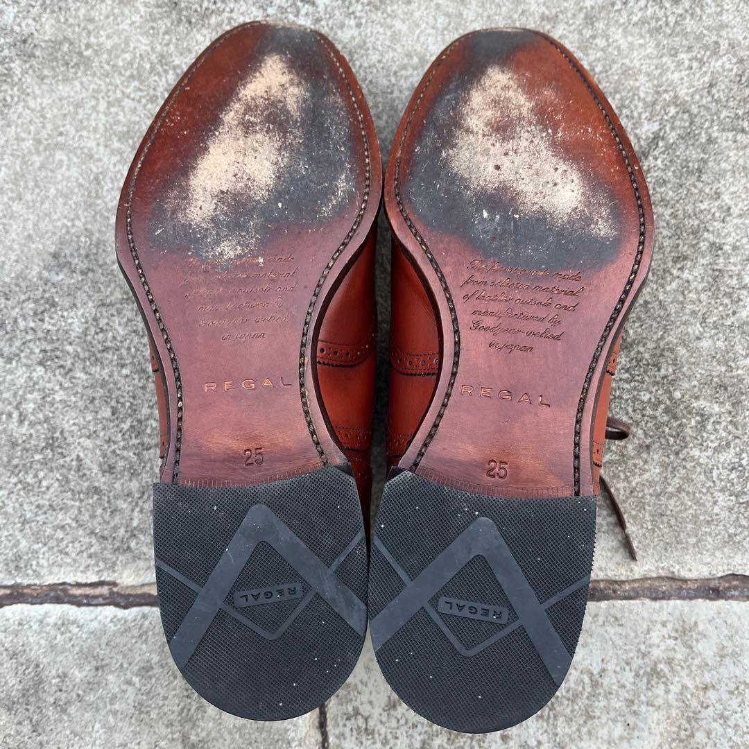 REGAL ウィングチップ レザーシューズ 25cm