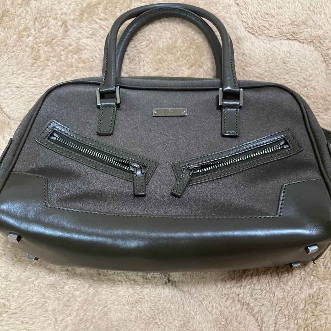 GUCCI ダークグレー ハンドバッグ