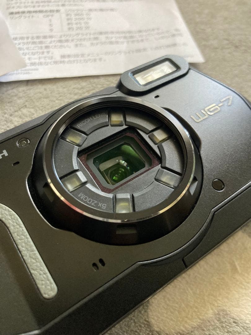 専用 RICOH WG-7 ブラック 本格アウトドアカメラ水中撮影 Webカメラ