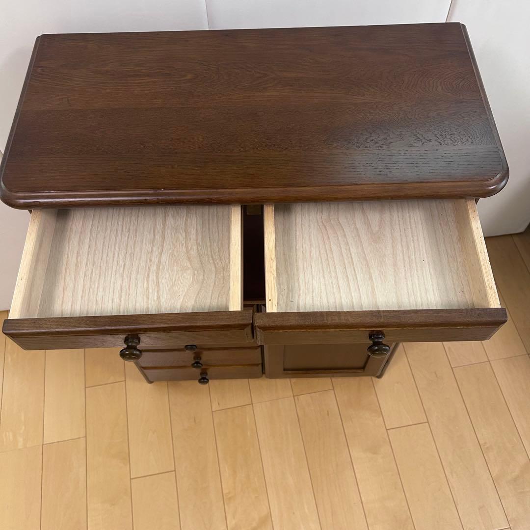 飛騨産業　サイドボード　キャビネット　アンティーク　電話台　ラック　レトロ