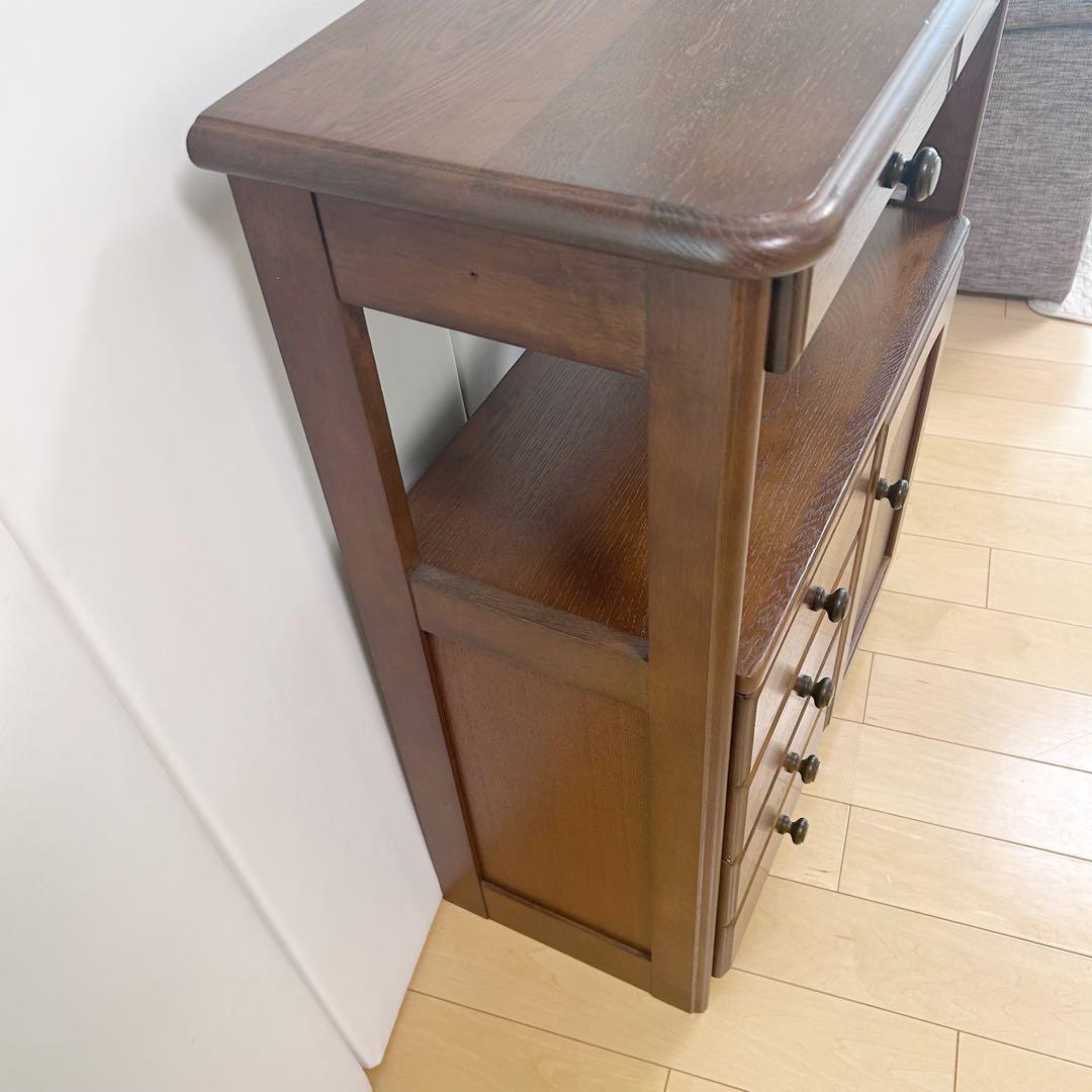 飛騨産業　サイドボード　キャビネット　アンティーク　電話台　ラック　レトロ