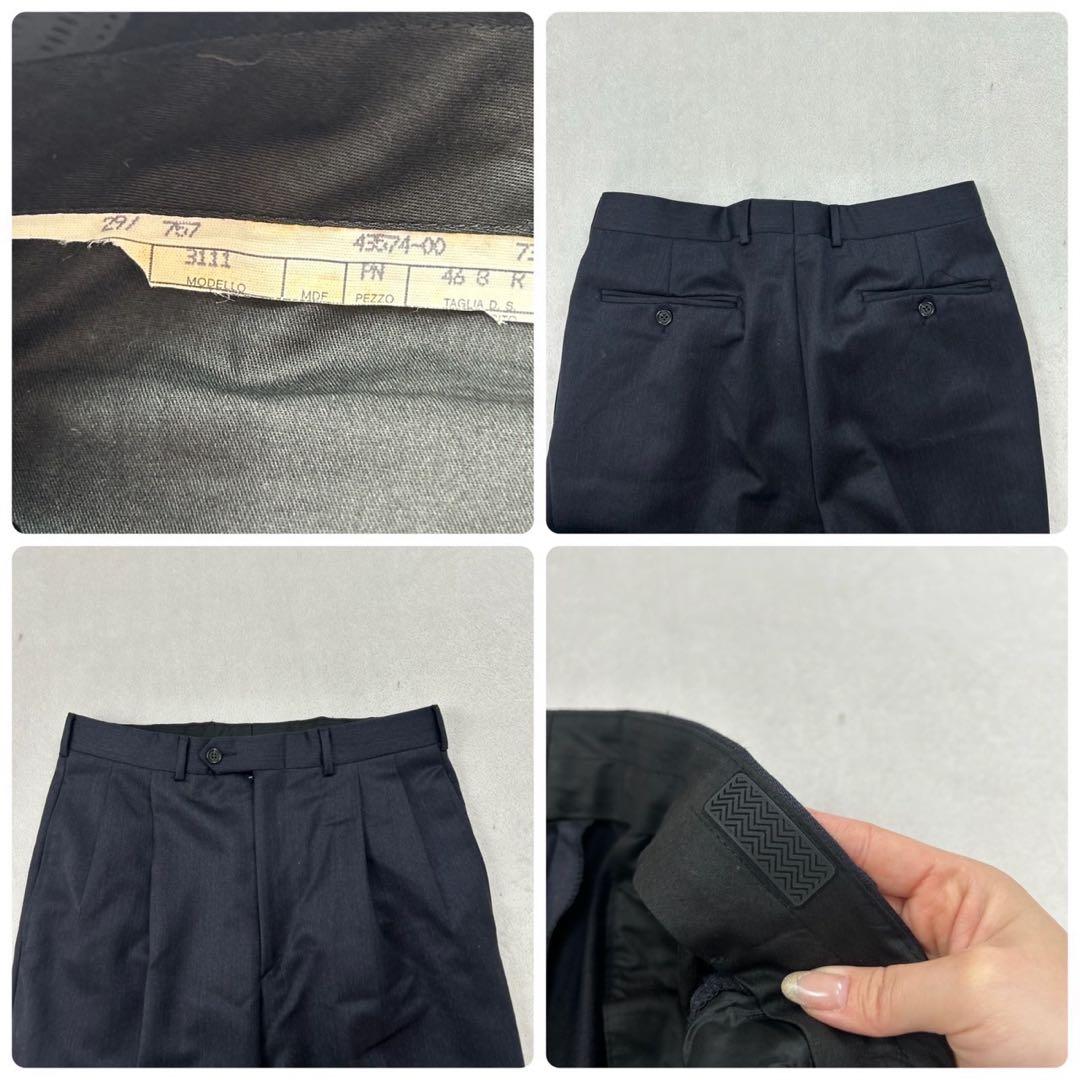 G813 美品 M フェンディ イタリア製 スーツ上下 ブラック メンズ